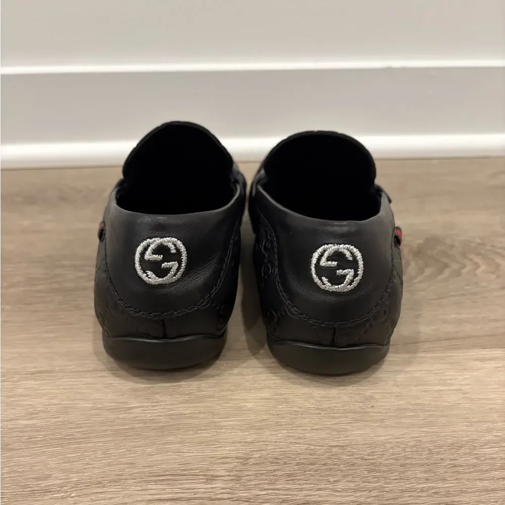 Gucci Guccissima San Marino loafers in black leather